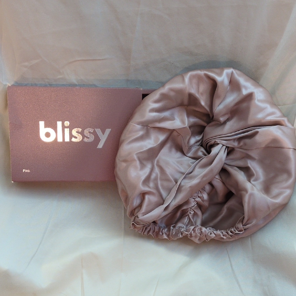 Bliss Soft Pink Satin Hair Wrap